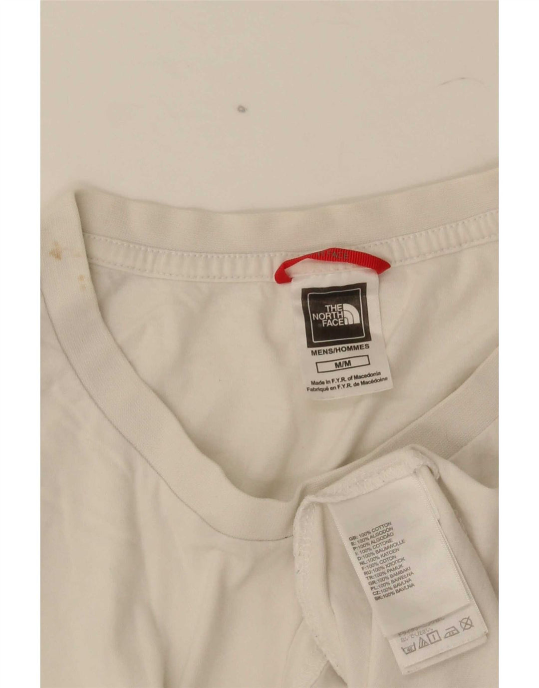 T-shirt grafica da uomo The North Face Top in cotone bianco medio