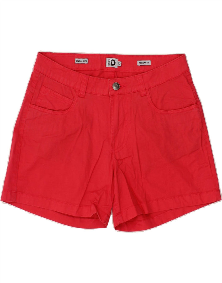 DACK'S Womens Regular Fit Casual Shorts IT 40 Small W28 Red Vintage Dack's and Second-Hand Dack's from Messina Hembry 