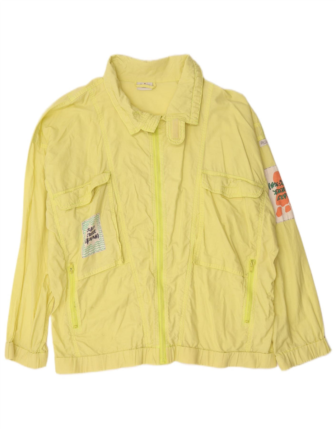 Giubbotto bomber oversize con grafica da uomo Proline UK 38 giallo medio