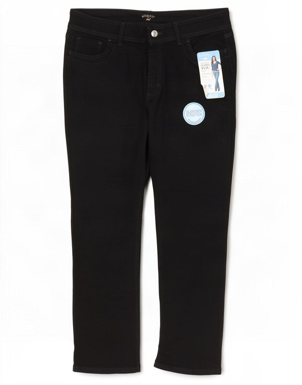 Jeans dritti da donna Lee Riders US 16 2XL W34 L29 Cotone nero