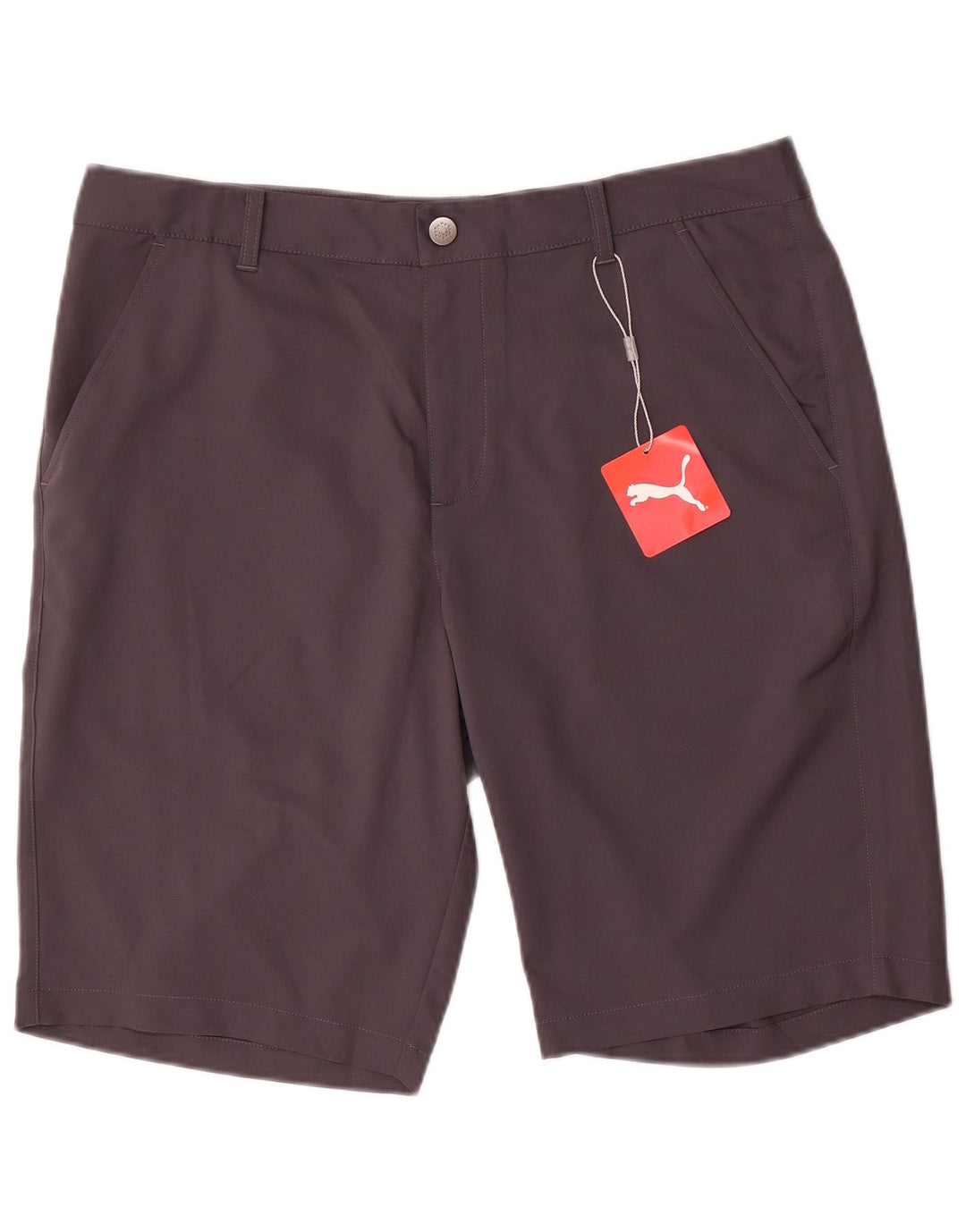 Pantaloncini chino da uomo Puma W34 Large in poliestere grigio