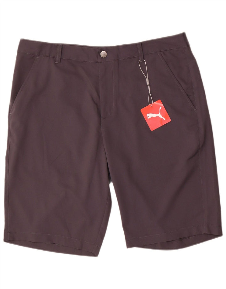 Pantaloncini chino da uomo Puma W34 Large in poliestere grigio