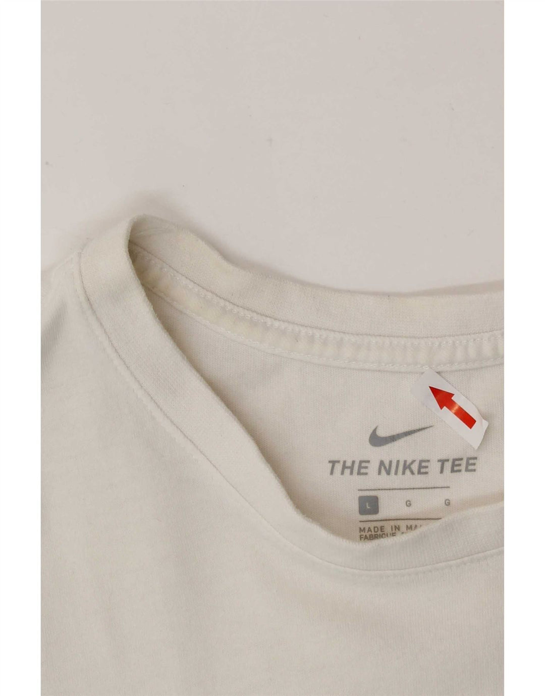 T-shirt da uomo Nike Top grande in cotone bianco