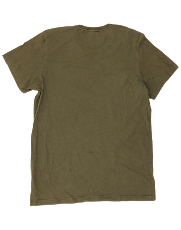 T-shirt grafica da uomo Adidas Top grande in cotone verde