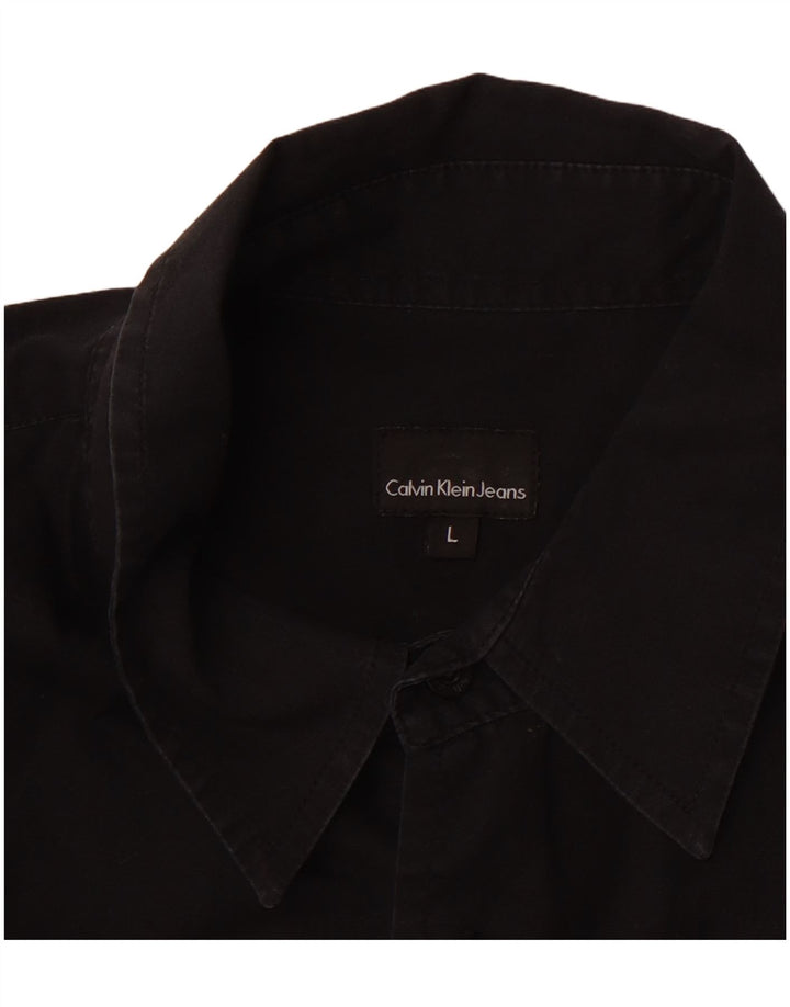 CALVIN KLEIN Camicia da uomo grande nera