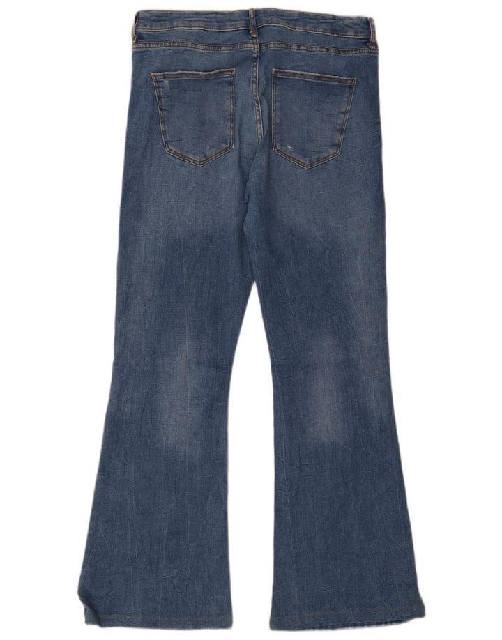 Jeans svasati da donna Zara EU 44 XL W34 L31 cotone blu