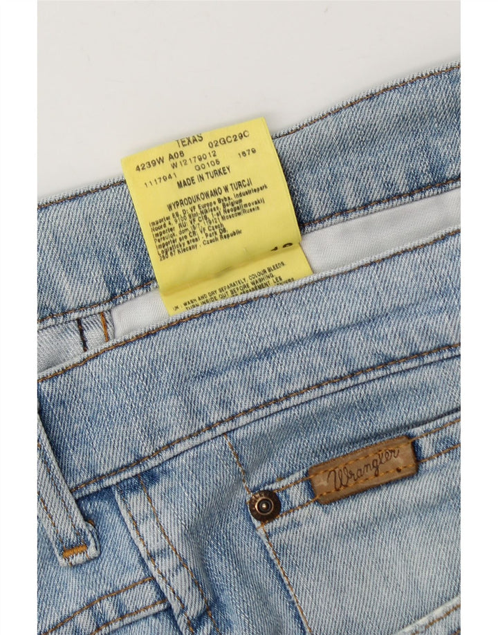 Jeans dritti da uomo Wrangler Texas W36 L32 cotone blu