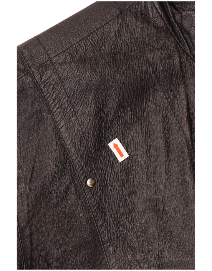 Giacca in pelle da uomo ESCO IT 52 XL in pelle nera