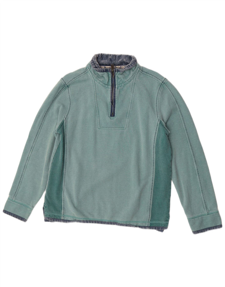 Fat Face Uomo The Airlie Felpa Maglione Colore verde medio