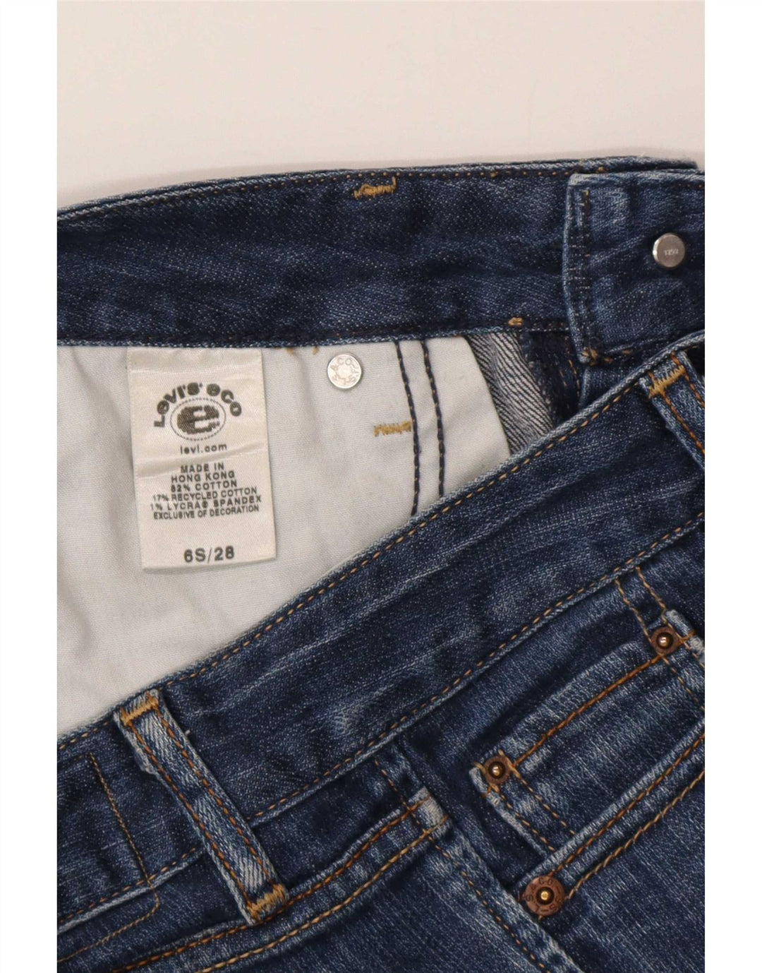 Levi's Donna 552 Jeans dritti a vita media US 6 Medio W28 L30 Cotone blu