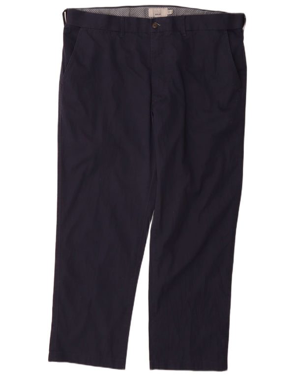 Pantaloni chino vestibilità regolare da uomo Marks & Spencer W38 L29 cotone blu navy