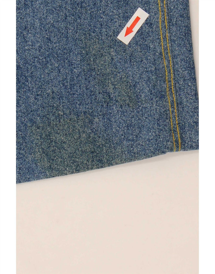 Gonna di jeans vintage da donna IT 46 grande W34 in cotone blu