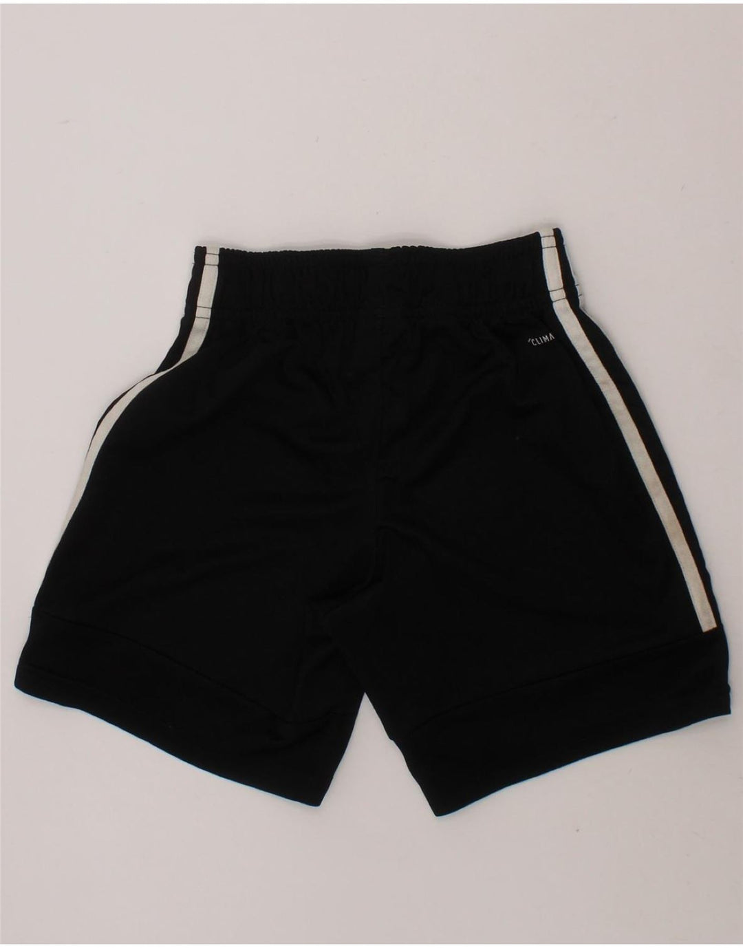 ADIDAS Boys Climalite Graphic Sport Shorts 7-8 Years Black Polyester Vintage Adidas and Second-Hand Adidas from Messina Hembry 