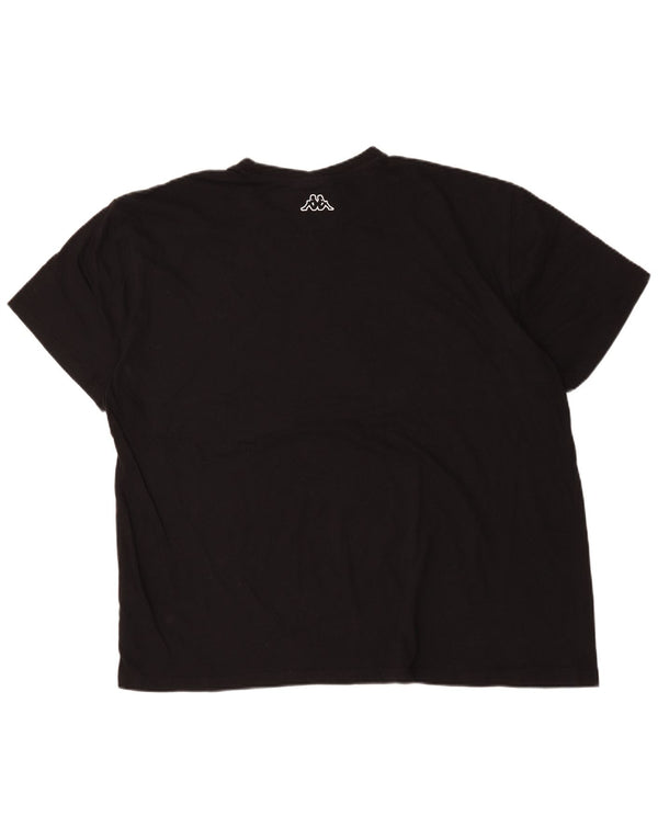 T-shirt grafica da uomo Kappa Top 4XL cotone nero