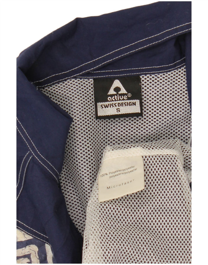 Giacca sportiva da uomo senza maniche Active, piccola, color block blu navy