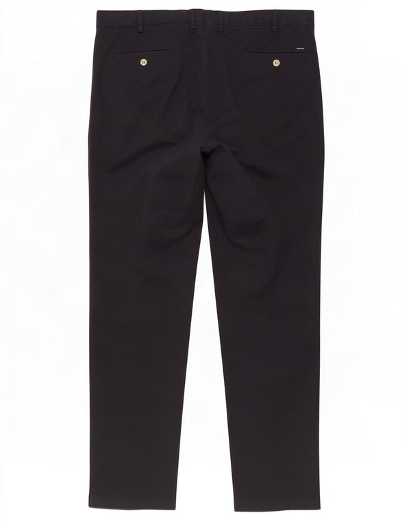 Pantaloni chino slim da uomo Gant W38 L30 cotone blu navy