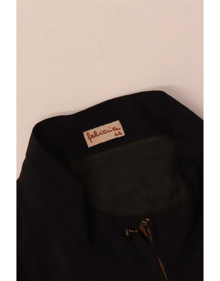 Giubbotto bomber oversize da donna con motivo astratto Felicia EU 44 XL Nero