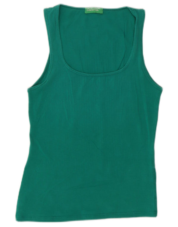 Canotta da donna Benetton UK 6 XS verde cotone