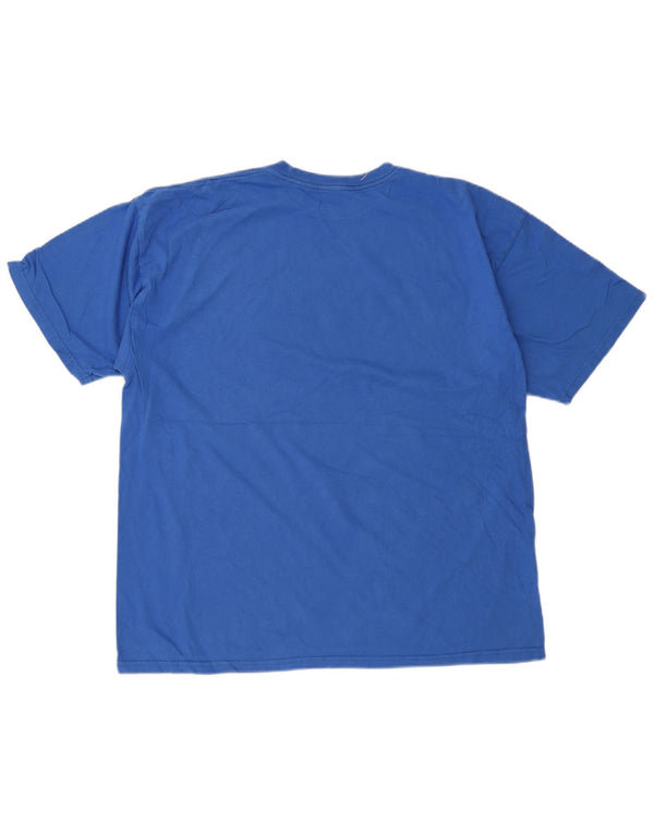T-shirt grafica da uomo Hurley Top XL in cotone blu