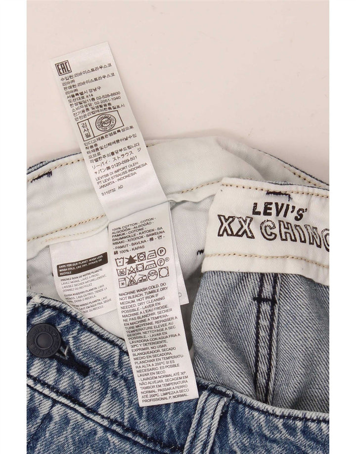 Pantaloncini chino in denim da donna Levi's W34 Large in cotone blu
