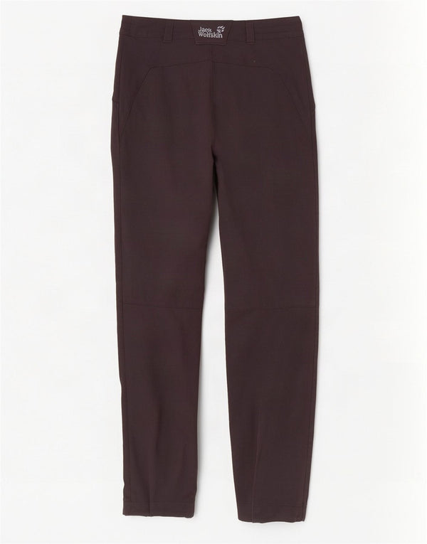 Pantaloni cargo antivento da donna Jack Wolfskin UK 8 piccoli W26 L30 neri