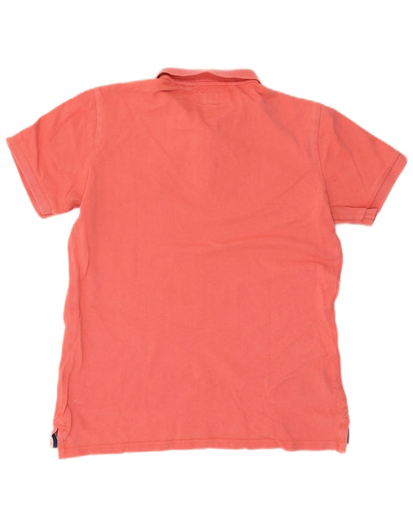 Polo da uomo Superdry in cotone rosa medio