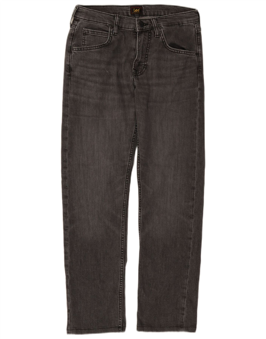 Jeans dritti da uomo Lee Daren Zip Fly W28 L28 cotone grigio
