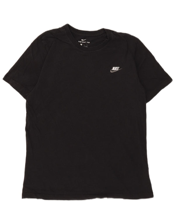 T-shirt grafica da uomo Nike Top in cotone nero medio