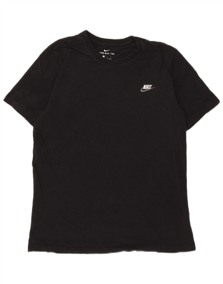 T-shirt grafica da uomo Nike Top in cotone nero medio