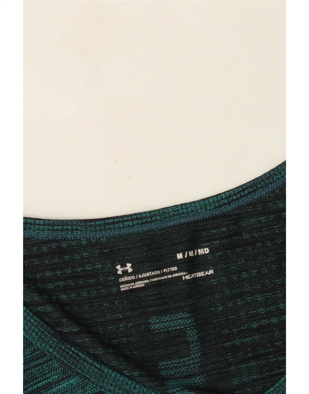 Canottiera grafica da uomo Under Armour Heat Gear Graphic verde medio chiazzato