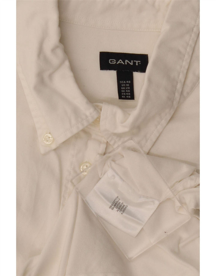 Camicia da donna Gant UK 20 2XL Cotone bianco