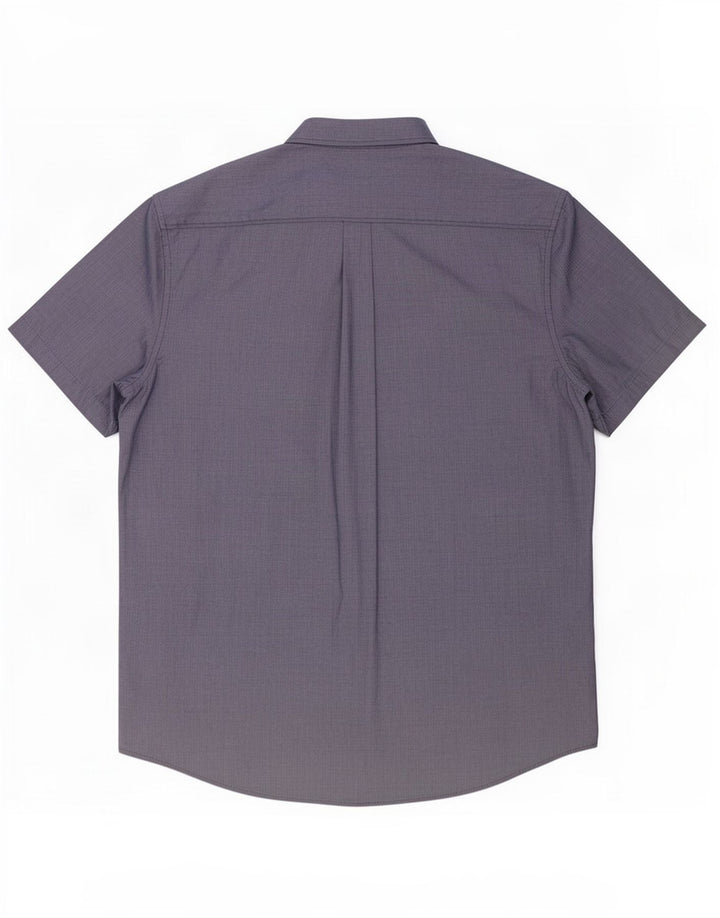 Camicia da uomo a maniche corte Regular Fit Superdry 2XL in cotone blu