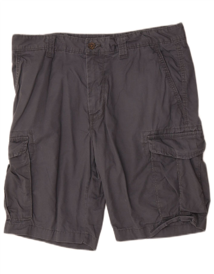 Pantaloncini cargo da uomo Marks & Spencer W34 grandi in cotone grigio