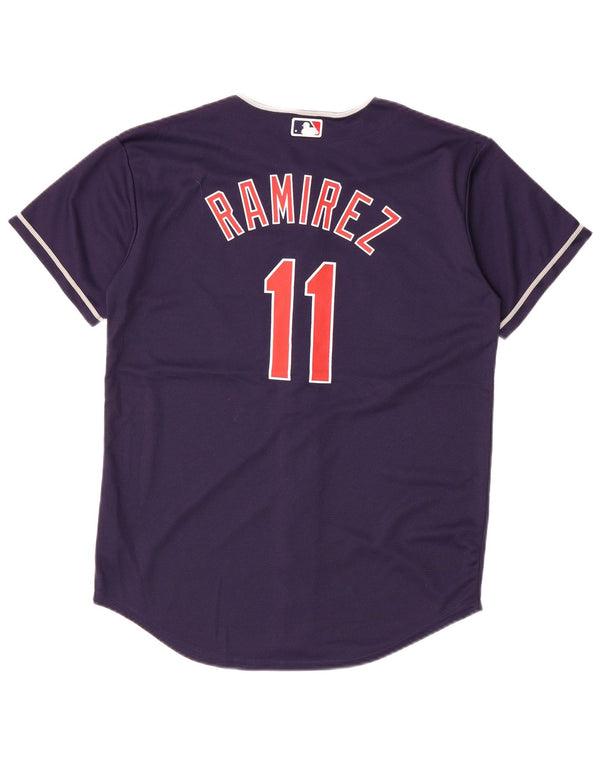 MERCE ORIGINALE Maglia da ragazzo Indians Top 14-15 anni Large Blu Navy