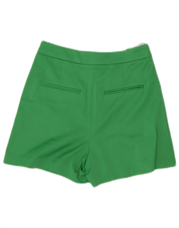 Pantaloncini casual a vita alta da donna Zara piccoli W26 poliestere verde