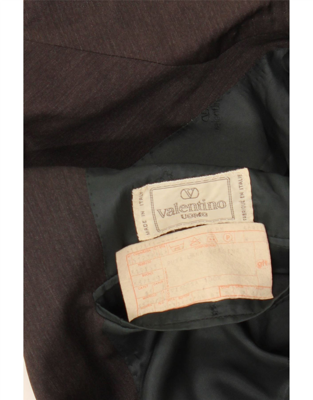 VALENTINO Giacca Blazer 2 Bottoni Uomo IT 46 Small Grigio Lana Vergine