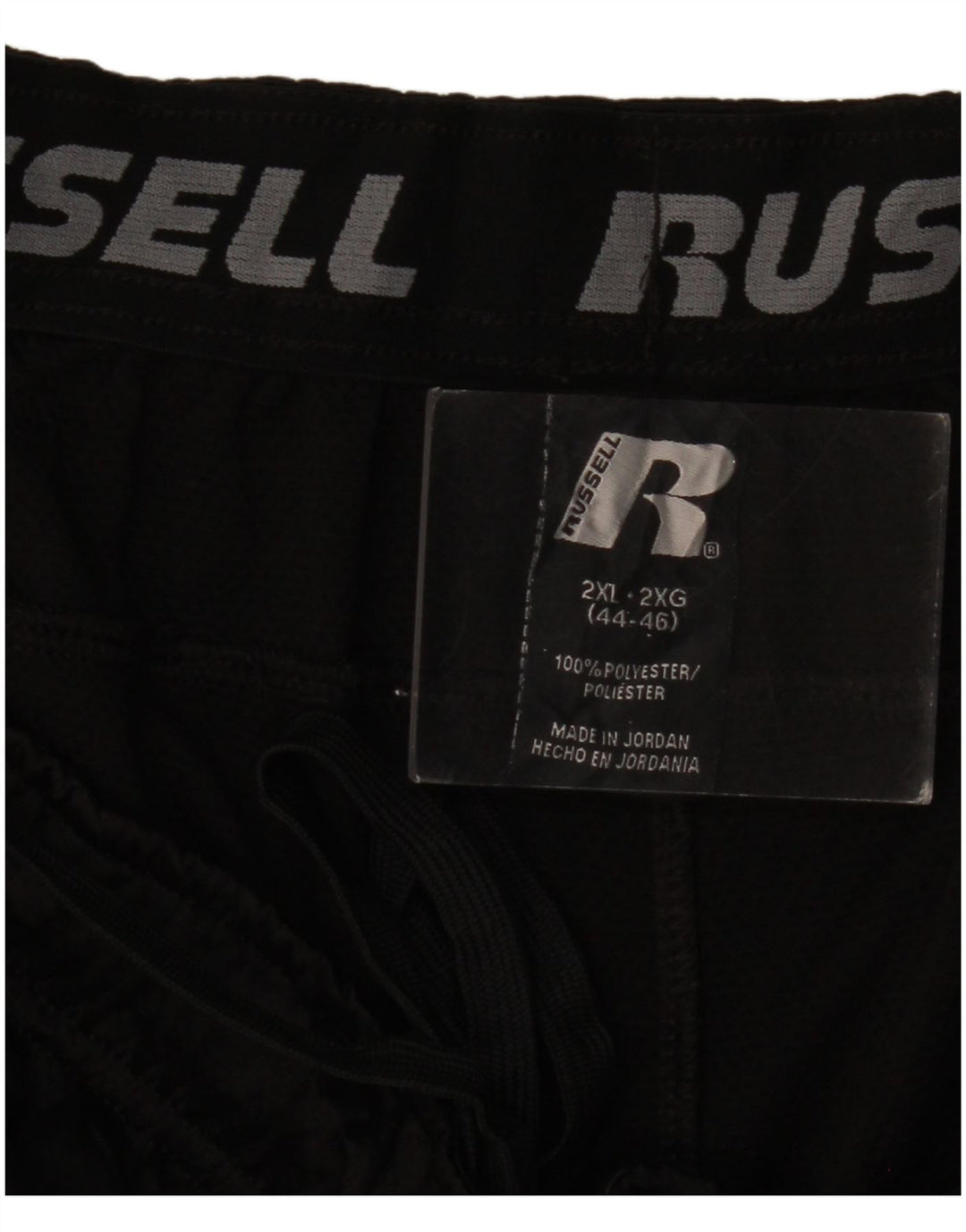 Pantaloncini sportivi da uomo RUSSELL ATHLETIC 2XL Poliestere color block nero