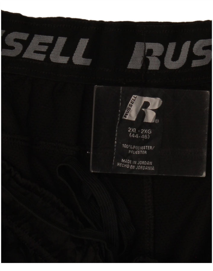 Pantaloncini sportivi da uomo RUSSELL ATHLETIC 2XL Poliestere color block nero
