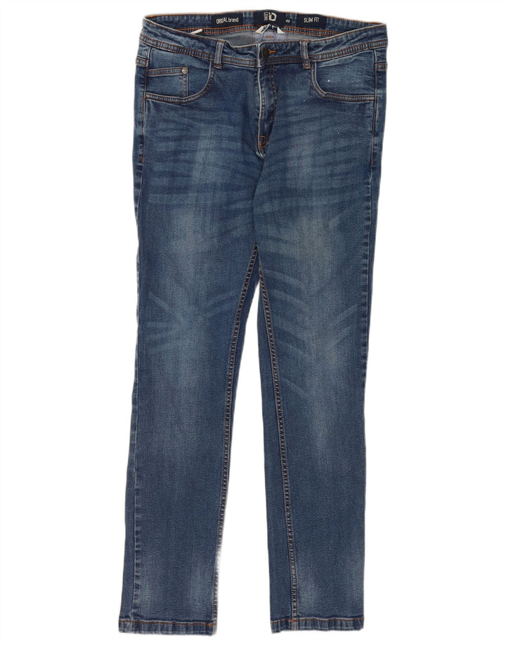 Jeans slim da uomo Dack IT 48 medio W32 L30 cotone blu