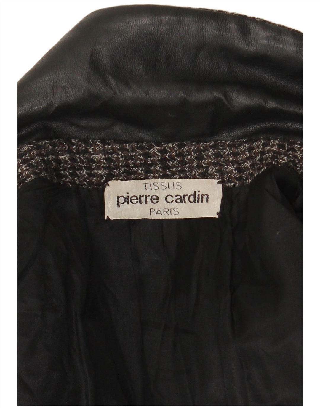 Cappotto da donna Pierre Cardin UK 10 piccolo nero chiazzato