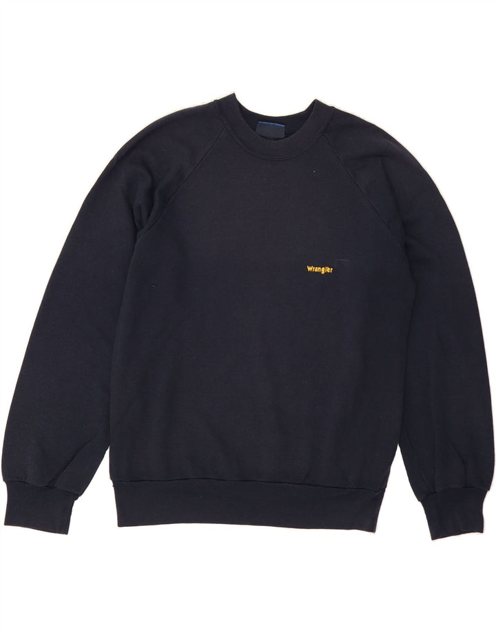 WRANGLER Womens Sweatshirt Jumper Large Navy Blue Cotton Vintage Wrangler and Second-Hand Wrangler from Messina Hembry 