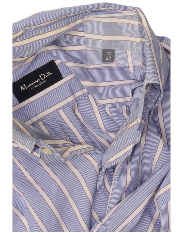 Camicia da uomo Massimo Dutti EU 42 Large Blue Striped
