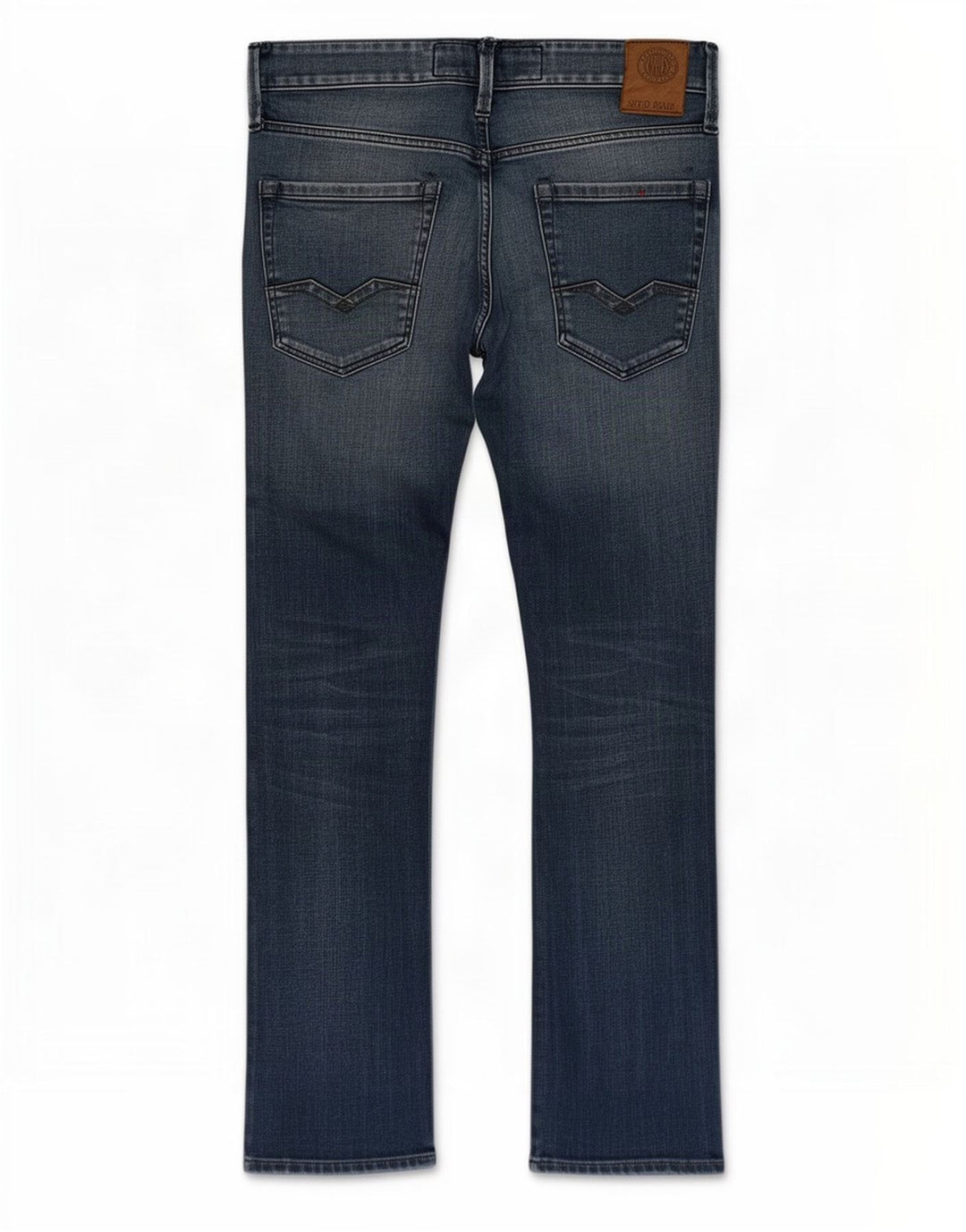 Replay Jeans dritti Waitom da uomo W31 L30 cotone blu