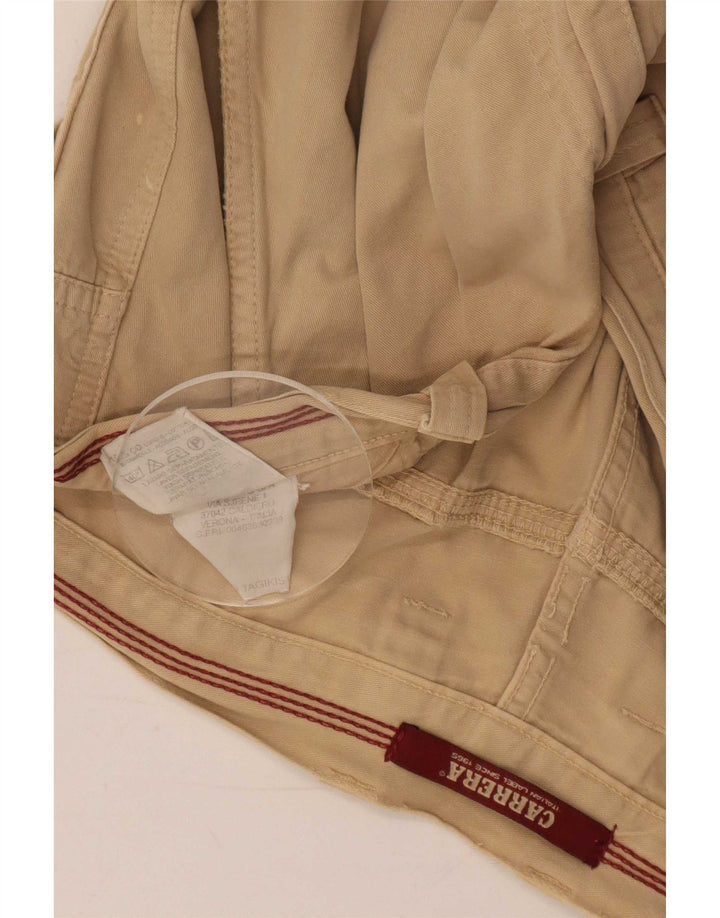 Carrera Pantaloncini cargo da uomo grandi W36 in cotone beige