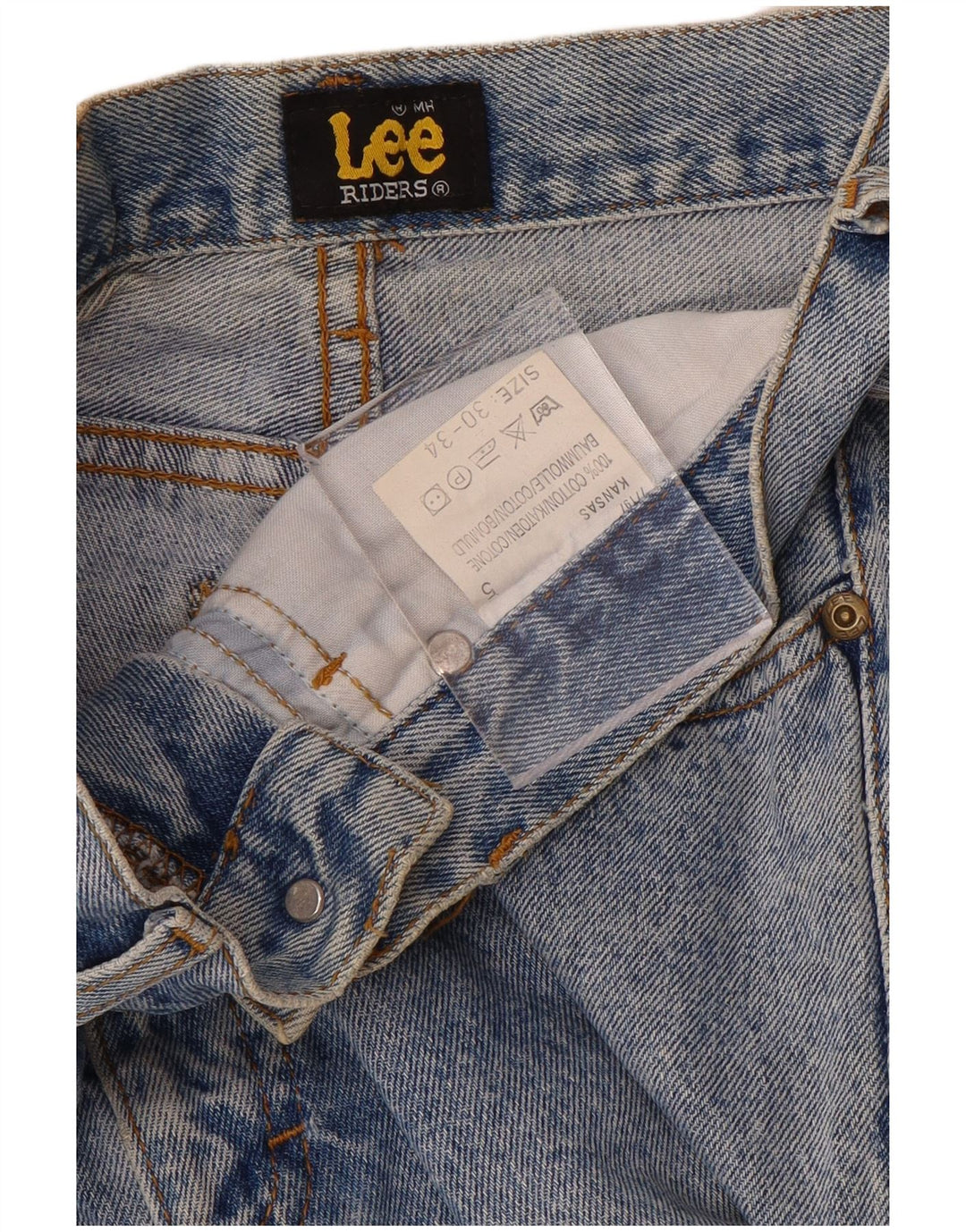 Jeans affusolati da uomo LEE Riders W30 L34 in cotone blu