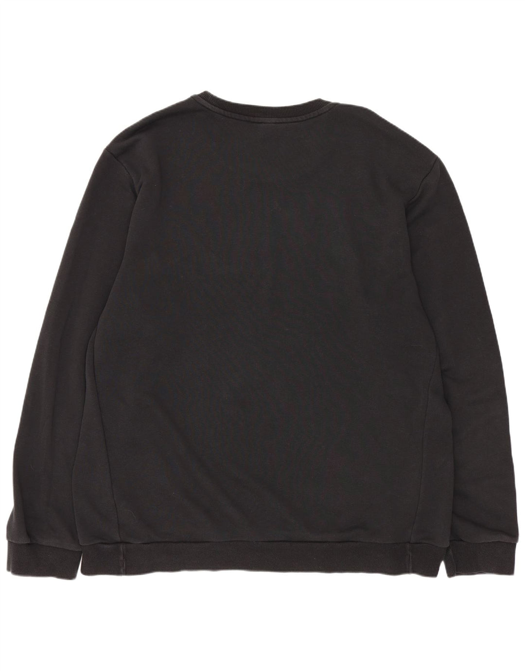 Felpa Adidas da uomo con vestibilità grafica regolare, maglione XL, cotone nero