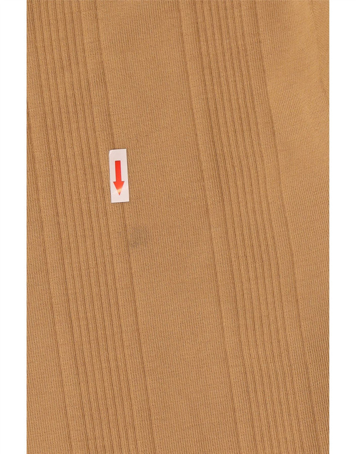 Maglione maglione girocollo da uomo vintage marrone medio