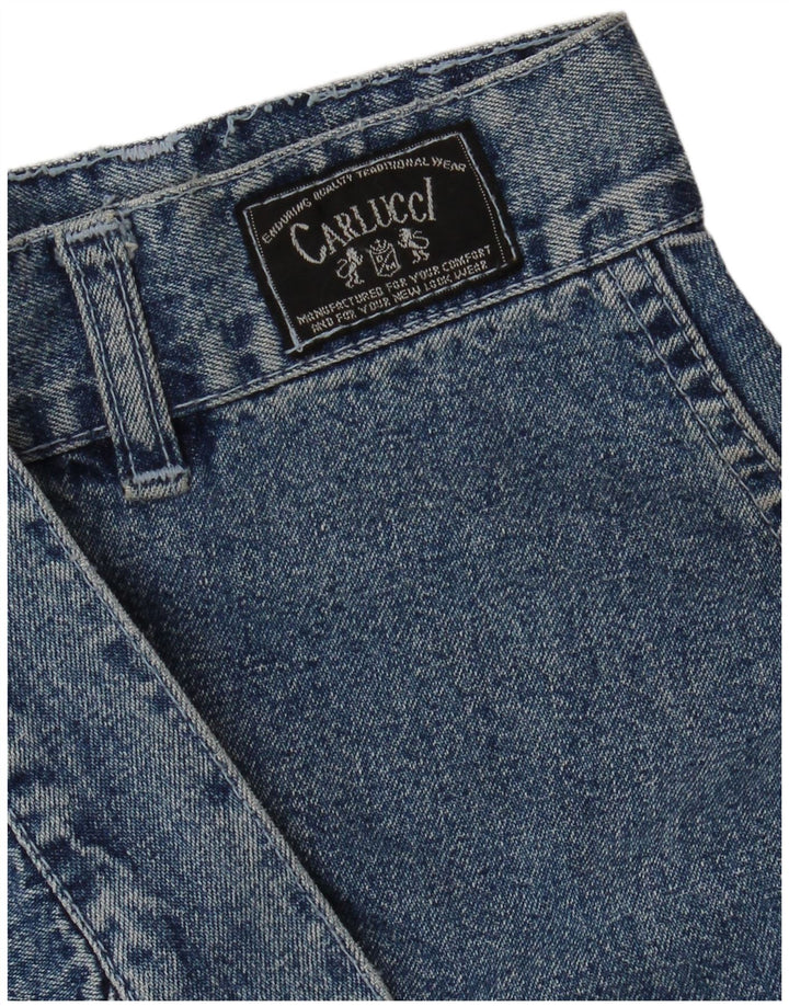 Gonna di jeans da donna CARLUCCI W34 grande blu Paisley