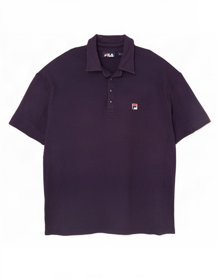 Polo da uomo Fila XL in cotone blu navy