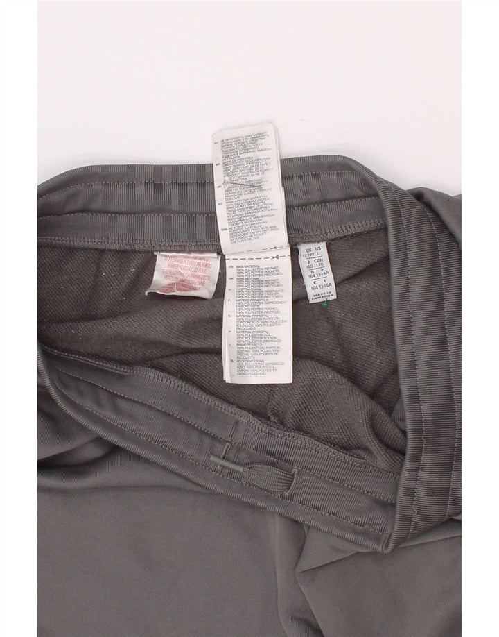 Pantaloncini sportivi Adidas da ragazzo con grafica 13-14 anni in poliestere color block grigio